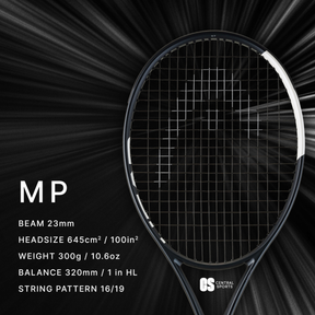 Head Speed MP 2026 Tennis Racquet Strung - Black/White SP26 Tennis Rackets Head