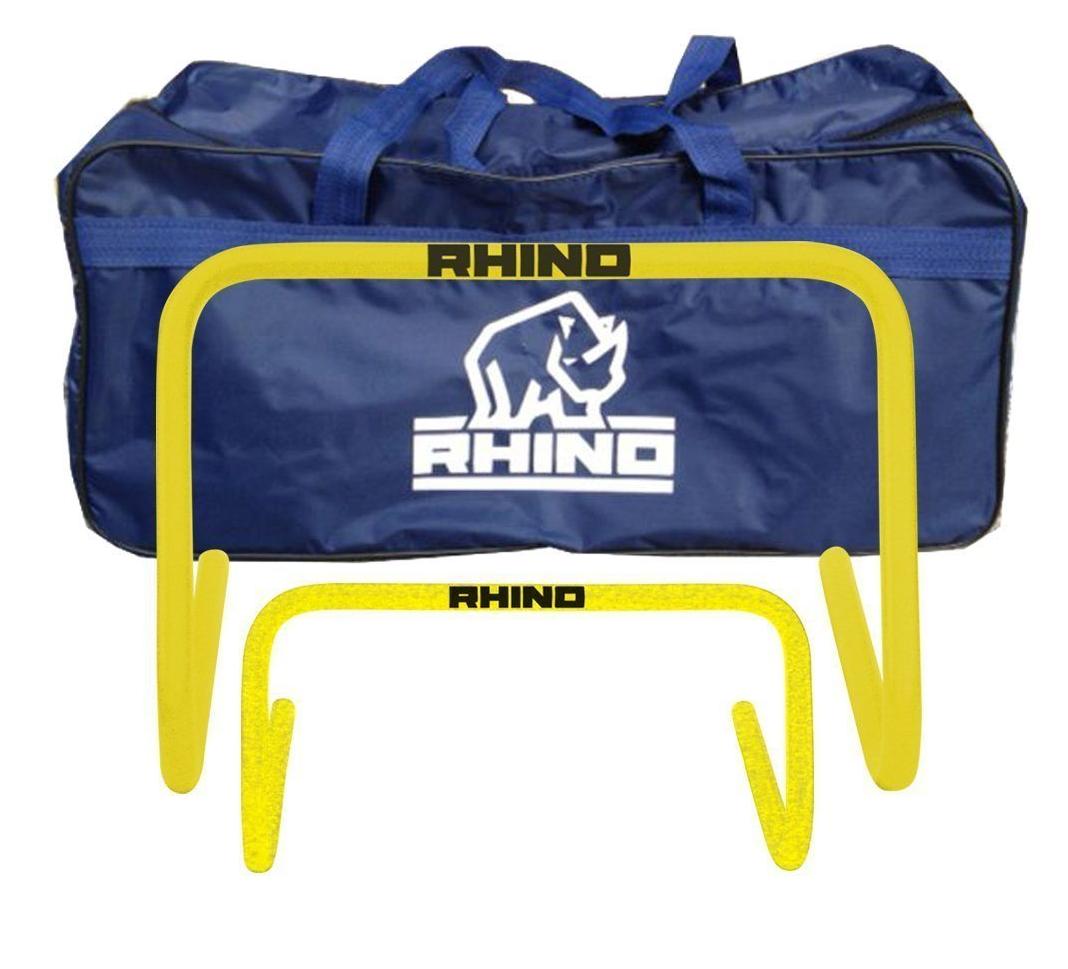 Rhino 30cm training hurdles, set of six with carry bag