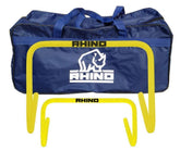 Rhino 30cm Training Hurdles - Set of 6 with Carry Bag - Yellow Training Equipment Rhino
