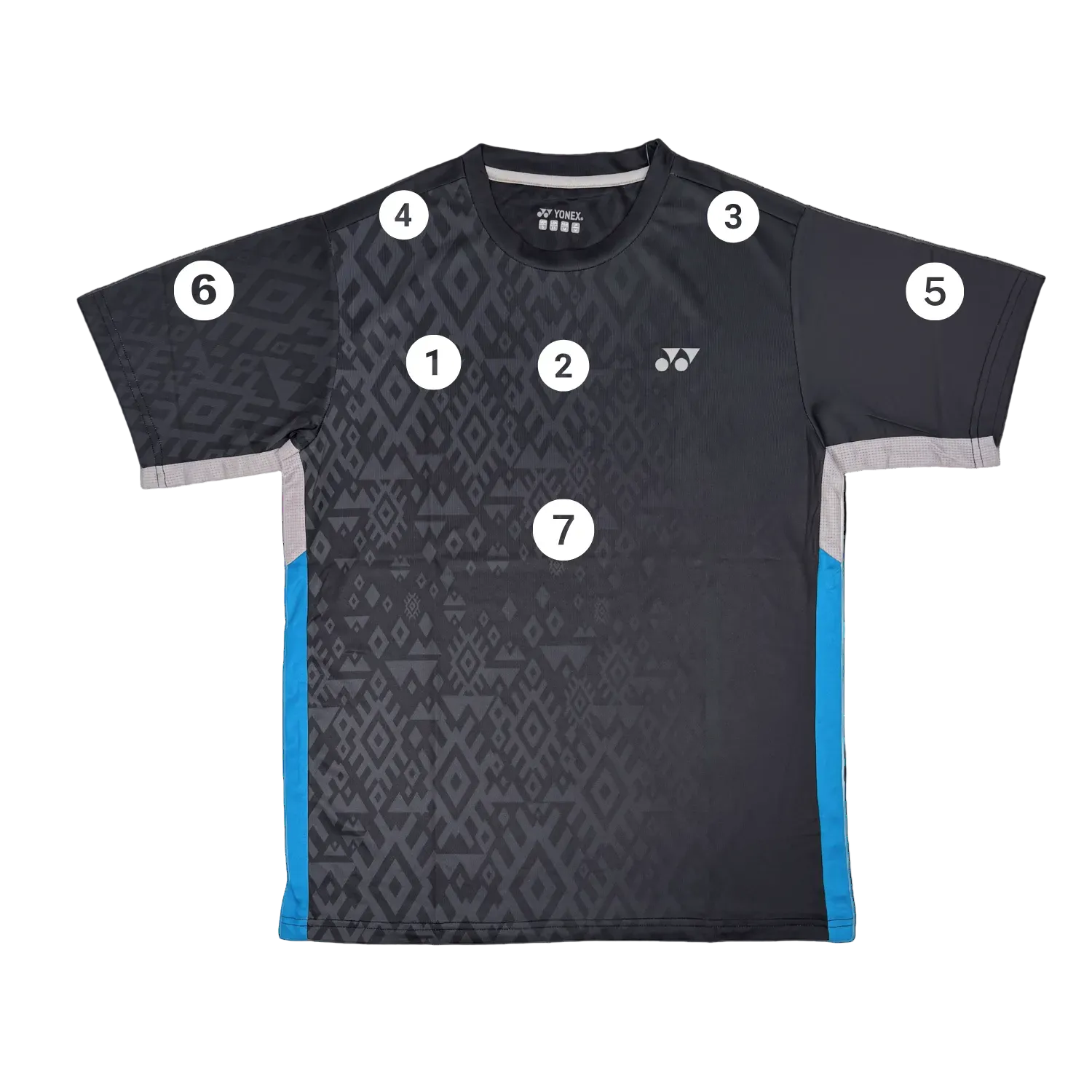 Yonex YTM 11 Batik Fade 2 Mens T-Shirt Clothing Yonex