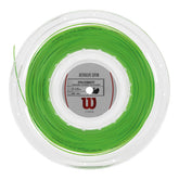Wilson Revolve Spin 16 1.3mm Tennis String Reels - Green/Black Green 200m Reel String (Reel) Wilson