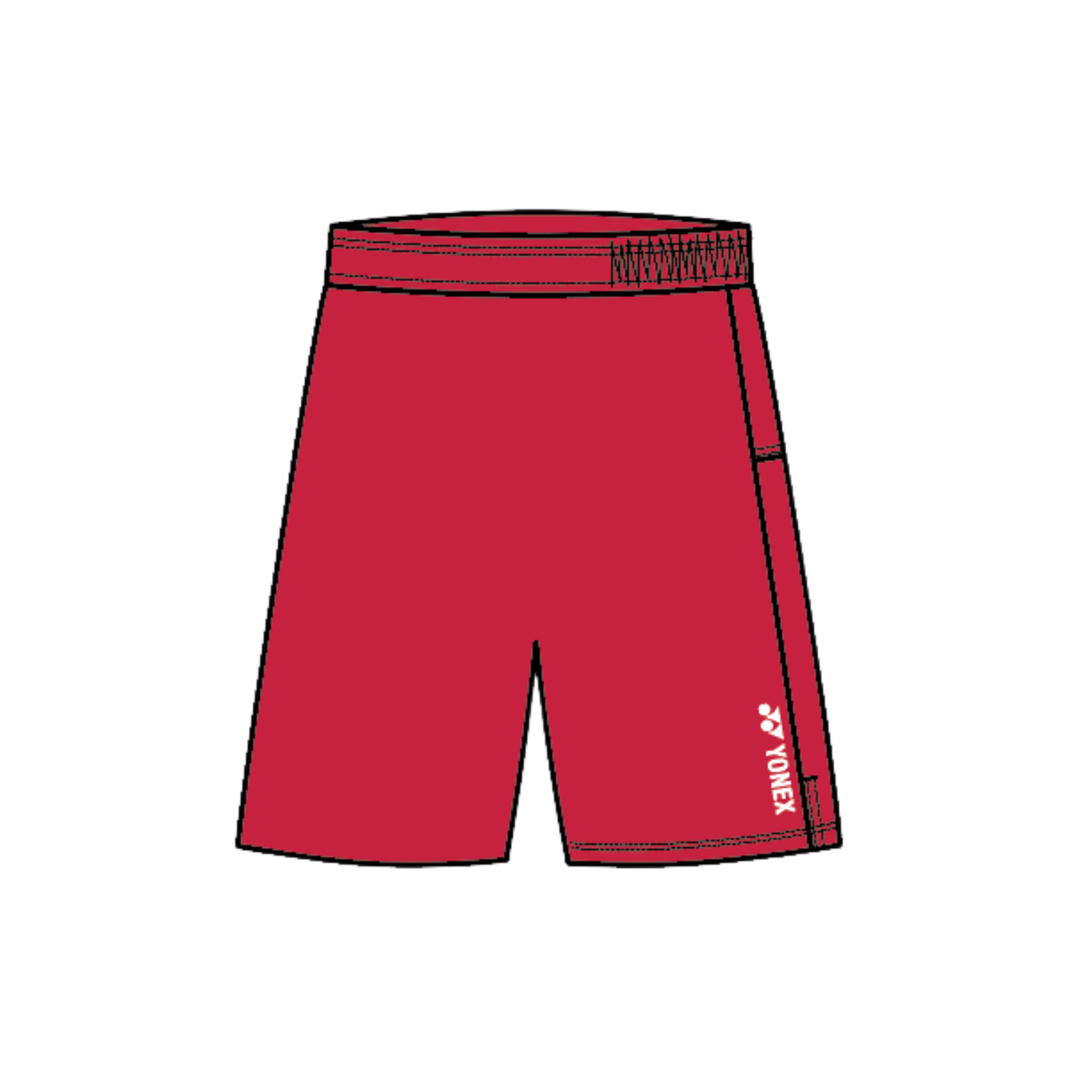 Yonex England Master Shorts Men - Red Red Clothing Yonex Teamwear