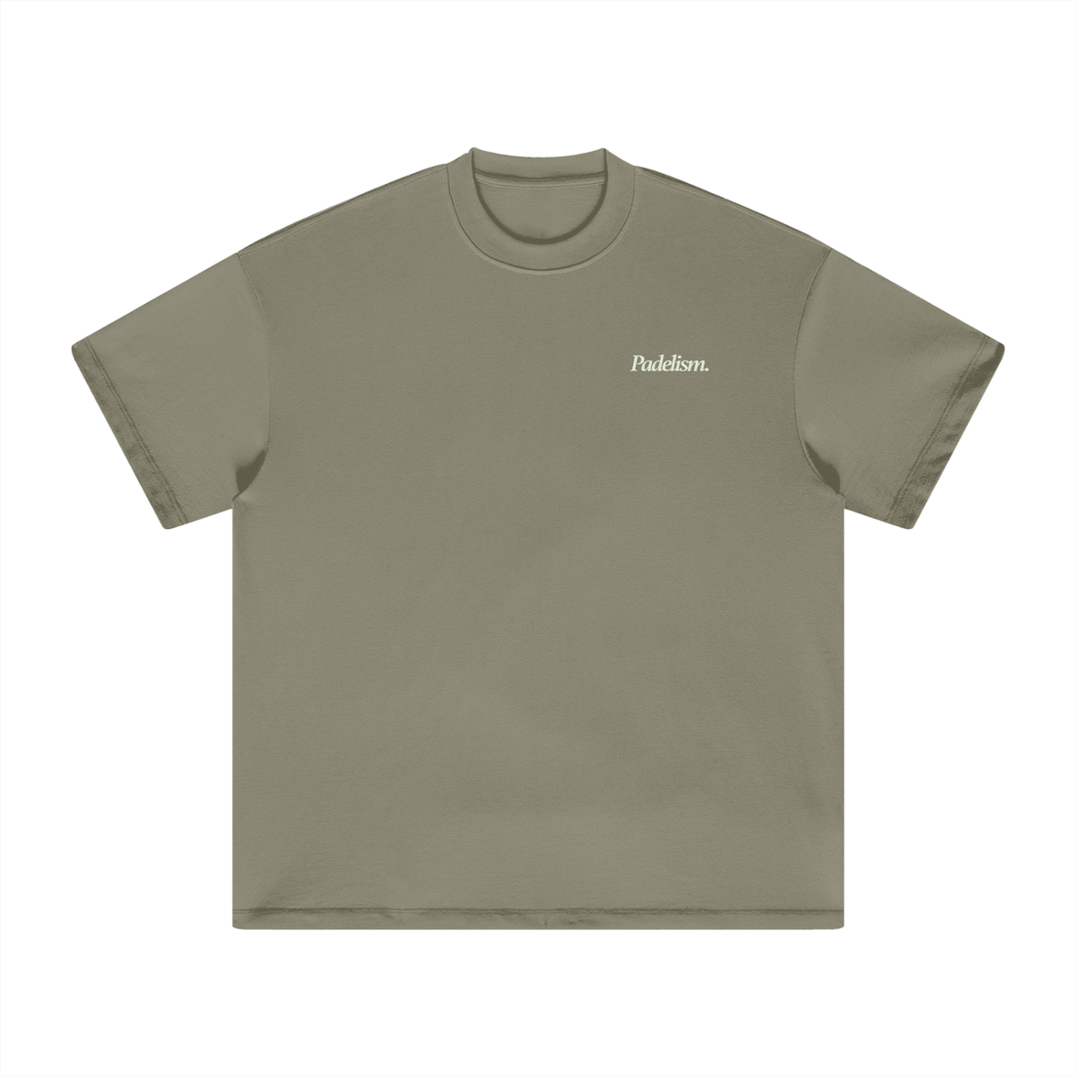 Espresso - Heavyweight T-Shirt Gray Green Padelism