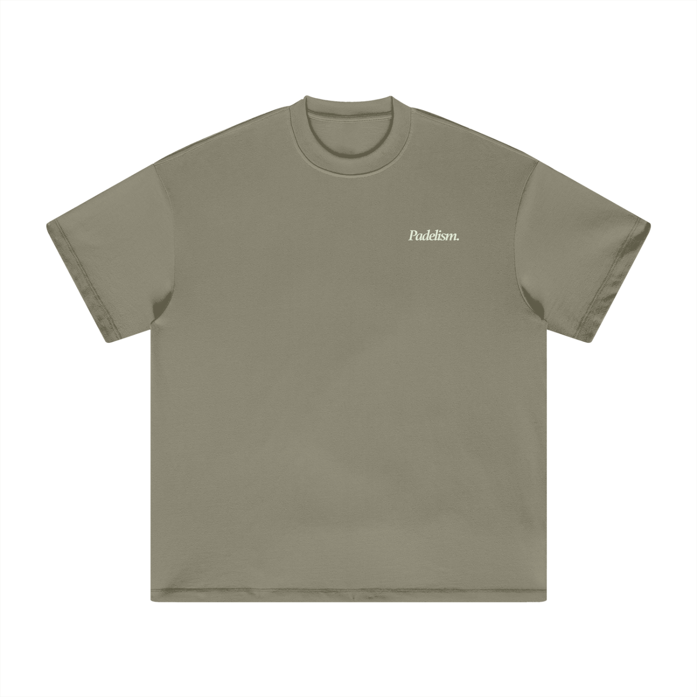 Espresso - Heavyweight T-Shirt Gray Green Padelism