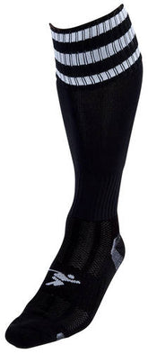 Precision Pro 3 Stripe Football Socks - Black Socks Precision