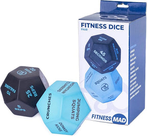 Fitness Mad 12-Sided Fitness Dice Pair