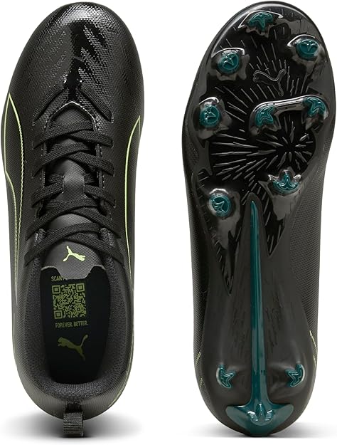 Puma Ultra 6 Play FG/AG Football Boots Junior - Puma Black/Green