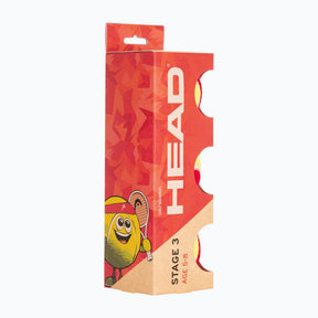 Head Stage 3 Tennis Ball 3 Pack - Red Tennis Balls Head