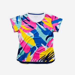 Aixo Abstract T-Shirt Womens (Multicolour Dark)