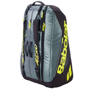 Babolat RH12 Pure Aero 2026 Racket Bag - Black/Grey/Yellow Luggage Babolat