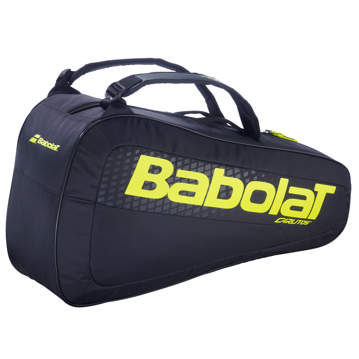 Babolat RH Carlitos Junior 2026 Racket Bag - Black/Yellow Black Yellow 2 Rackets Luggage Babolat