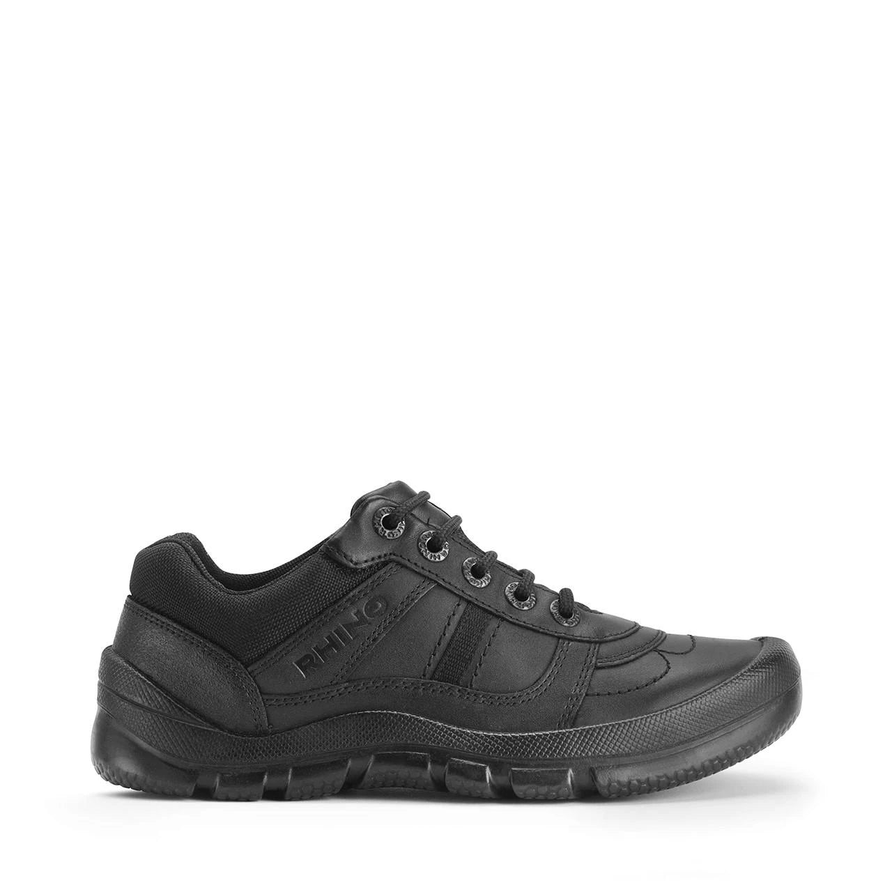 Rhino Sherman 8238 Senior Leather School Shoes - Black School Shoes Start-Rite