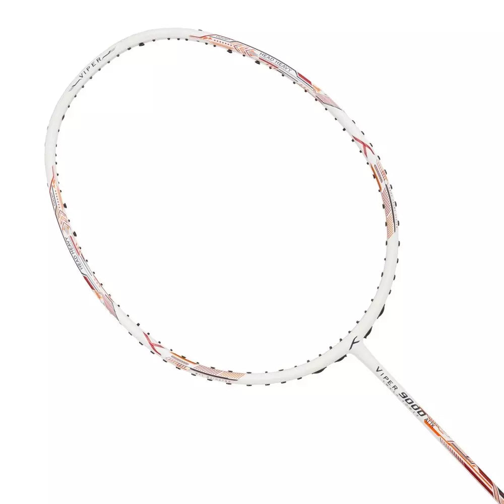 Hundred Viper 9000-5U Badminton Racket - White/Red