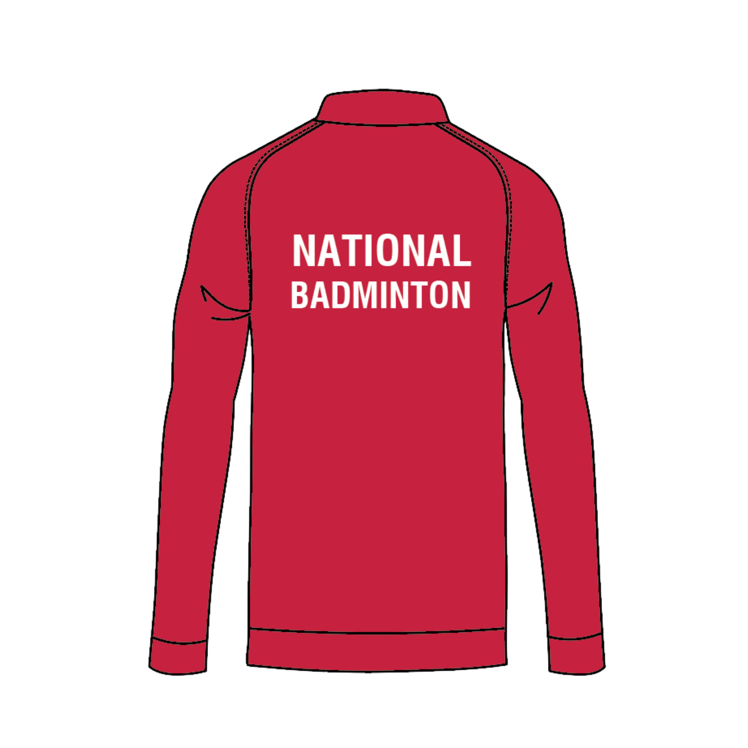 National Badminton Yonex Baseline Track Top Unisex - Red