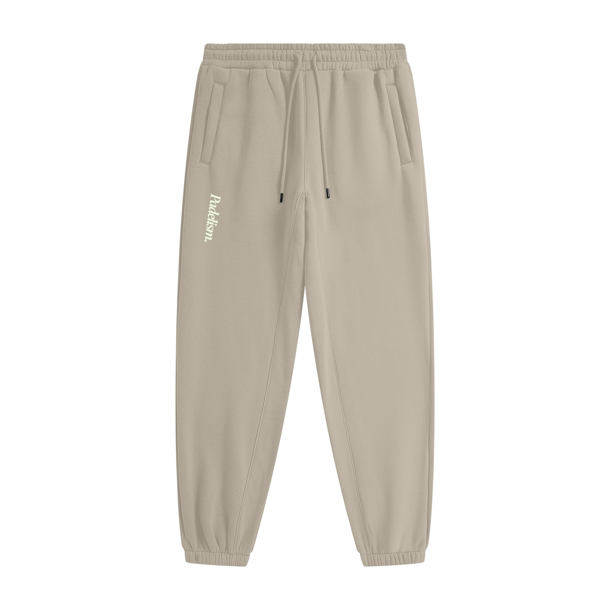 Padelism Heavyweight Fleece Joggers Gray Apricot Padelism
