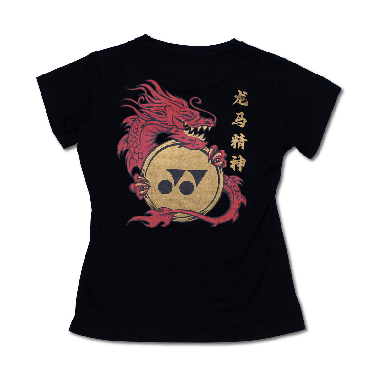 Yonex Red Dragon CNY2024 Cotton T Shirt TSB Womens Black