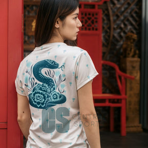 [Pre-Order] Yonex CNY2025 Coiled Snake Women Training Top Ivory