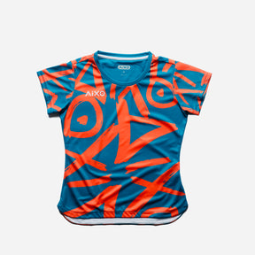 Aixo Tagged Womens T Shirt Teal