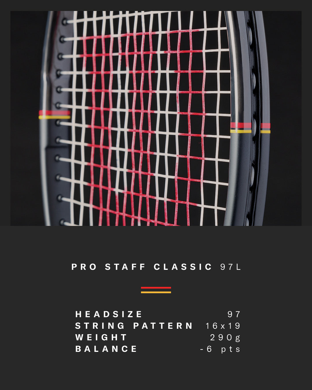 Wilson Pro Staff 97L Classic (2026) Tennis Racket - Black Tennis Rackets Wilson