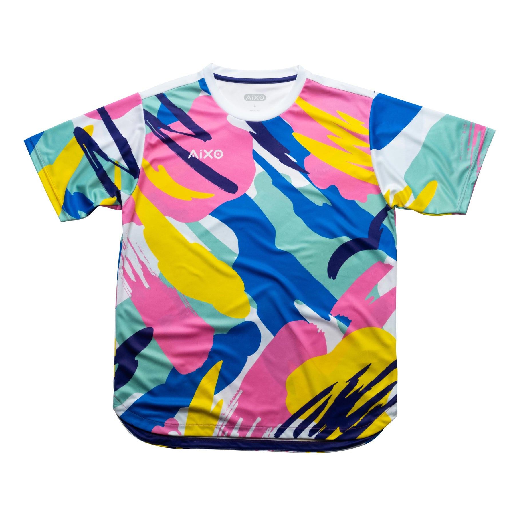 Aixo Abstract T-Shirt Mens (Multicolour Dark)