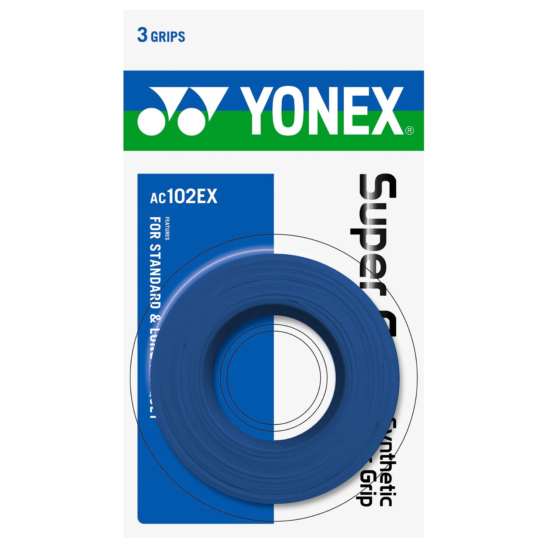 Yonex Wet Super Grap - Multicolor - 3 Pieces Blue 3 Pieces Clearance Yonex