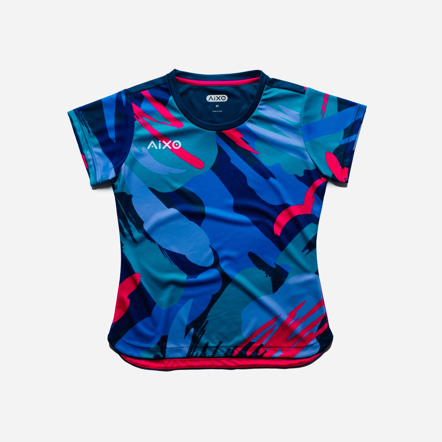 Aixo Abstract T-Shirt Womens (Multicolour Dark)