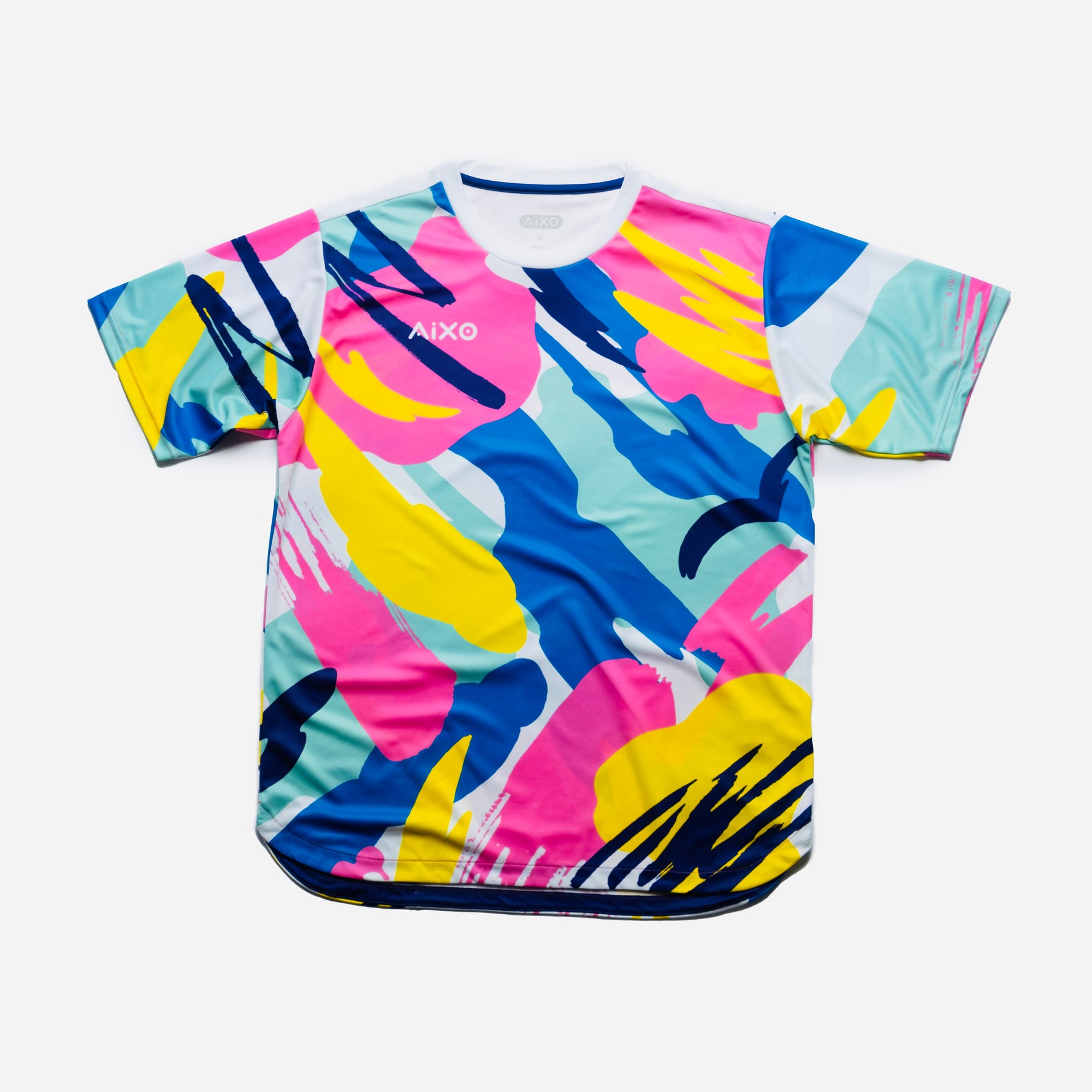 Aixo Abstract T-Shirt Mens (Multicolour)