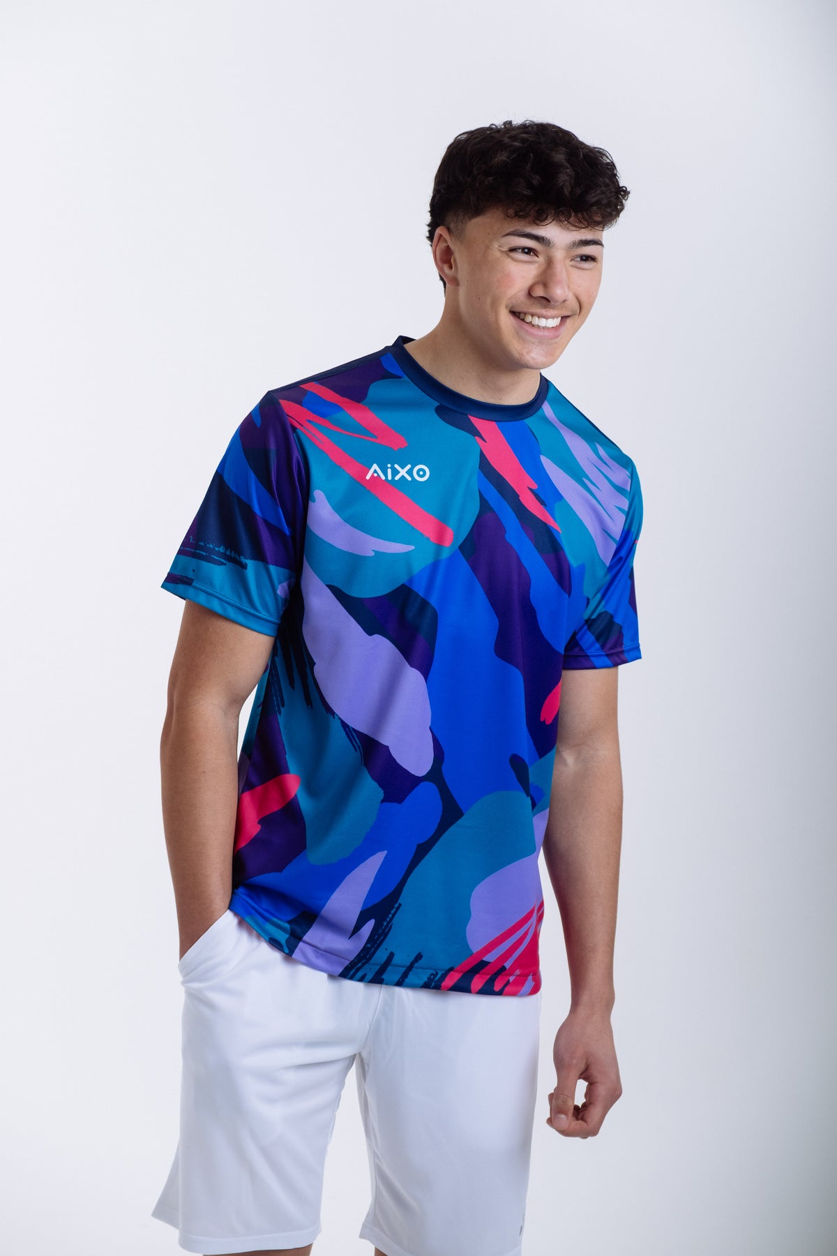 Aixo Abstract T-Shirt Mens (Multicolour)