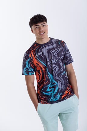 Aixo Chrome Mens T Shirt Lilac