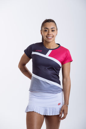 Aixo Court Womens T Shirt Graphite