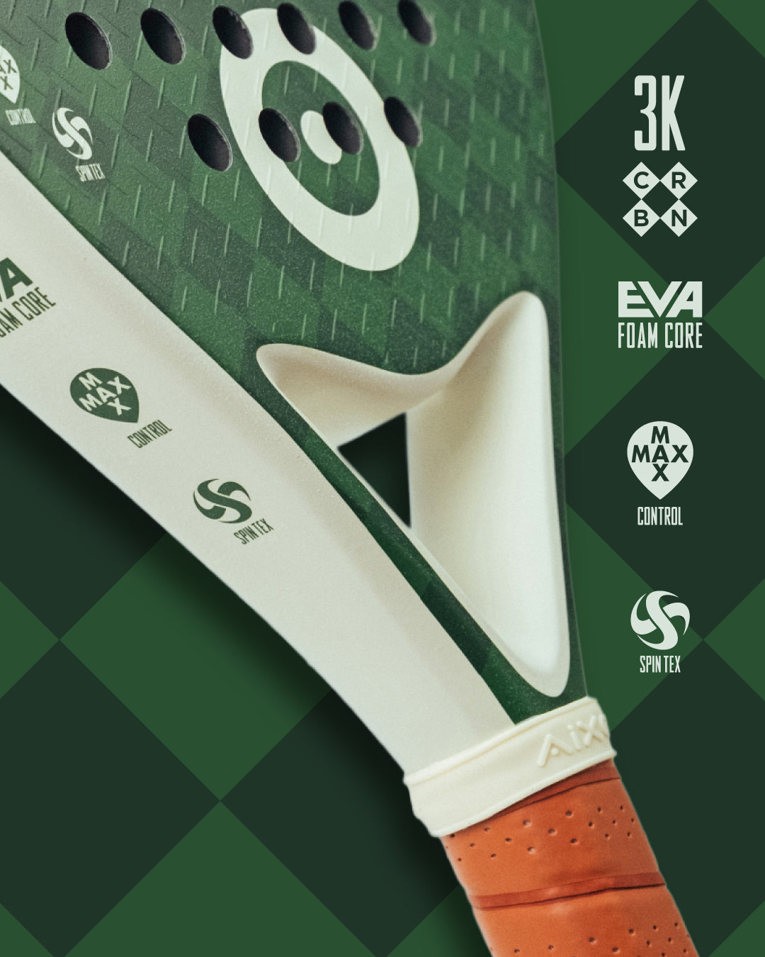 Aixo Country Club Padel Racket - 3k Carbon RL-B11 Padel Aixo