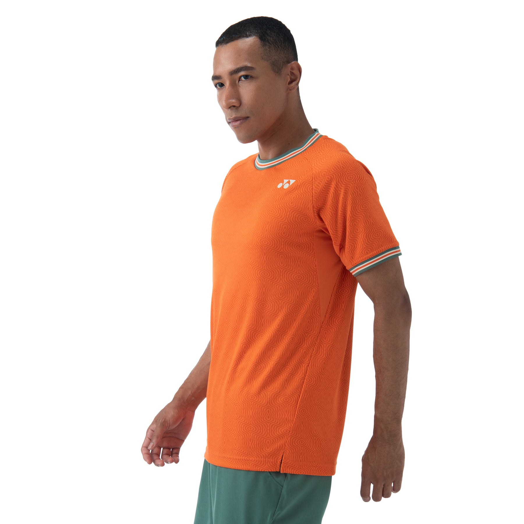 Yonex 10560 Crew Neck Shirt Mens (Bright Orange)
