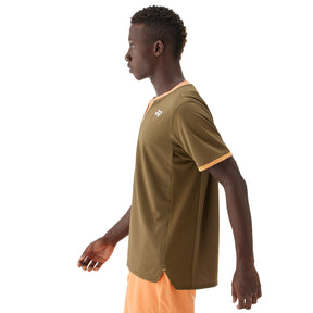 Yonex US Open 2025 Crew Neck Shirt Men - Brown