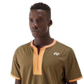 Yonex US Open 2025 Crew Neck Shirt Men - Brown