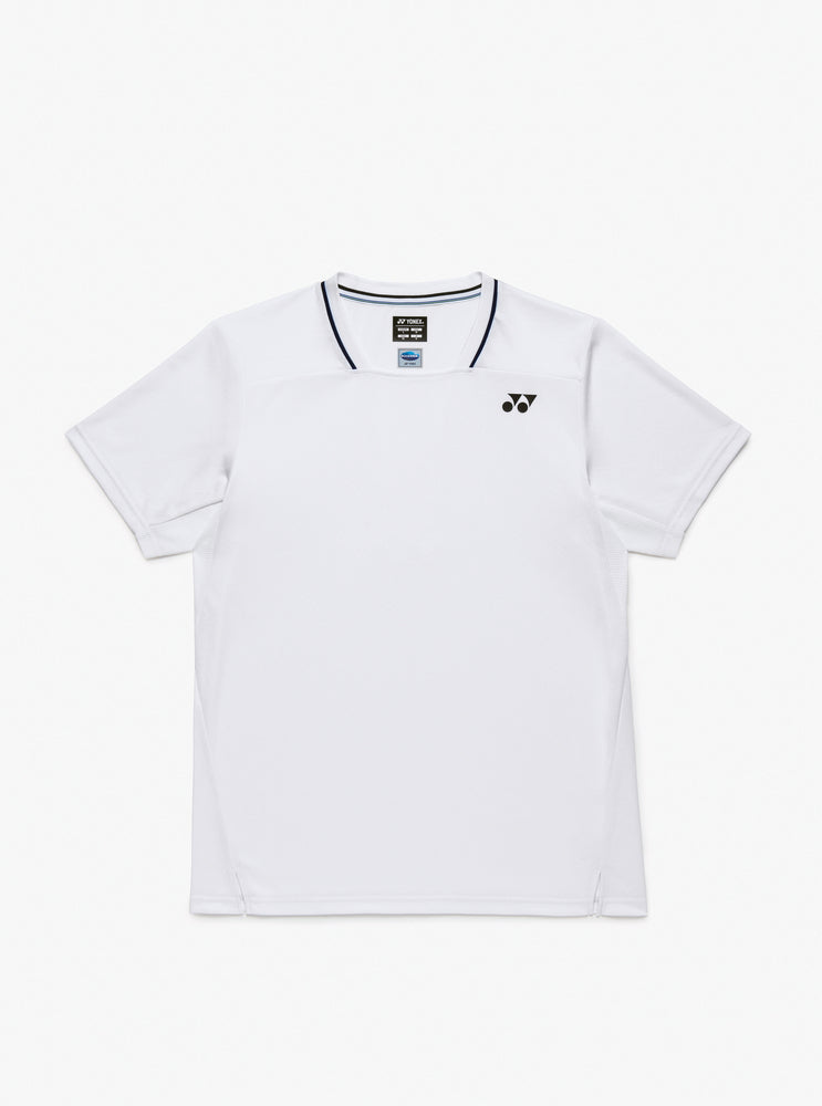 Yonex 10707YX Crew Neck Shirt Wimbledon 2026 Unisex - White White Clothing Yonex