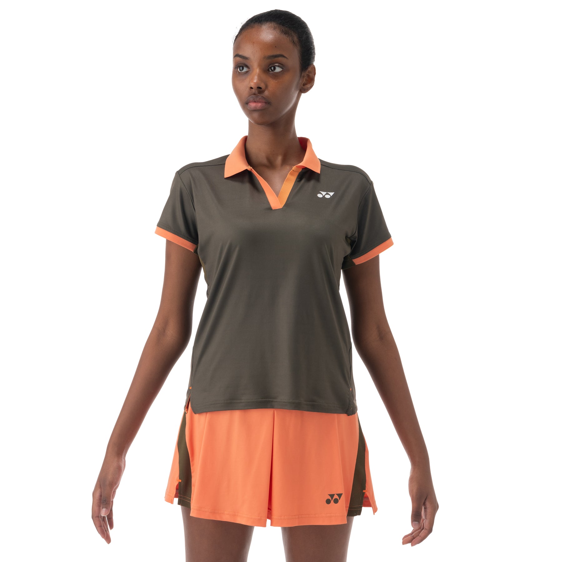 Yonex US Open 2025 Crew Neck Shirt Women - Brown