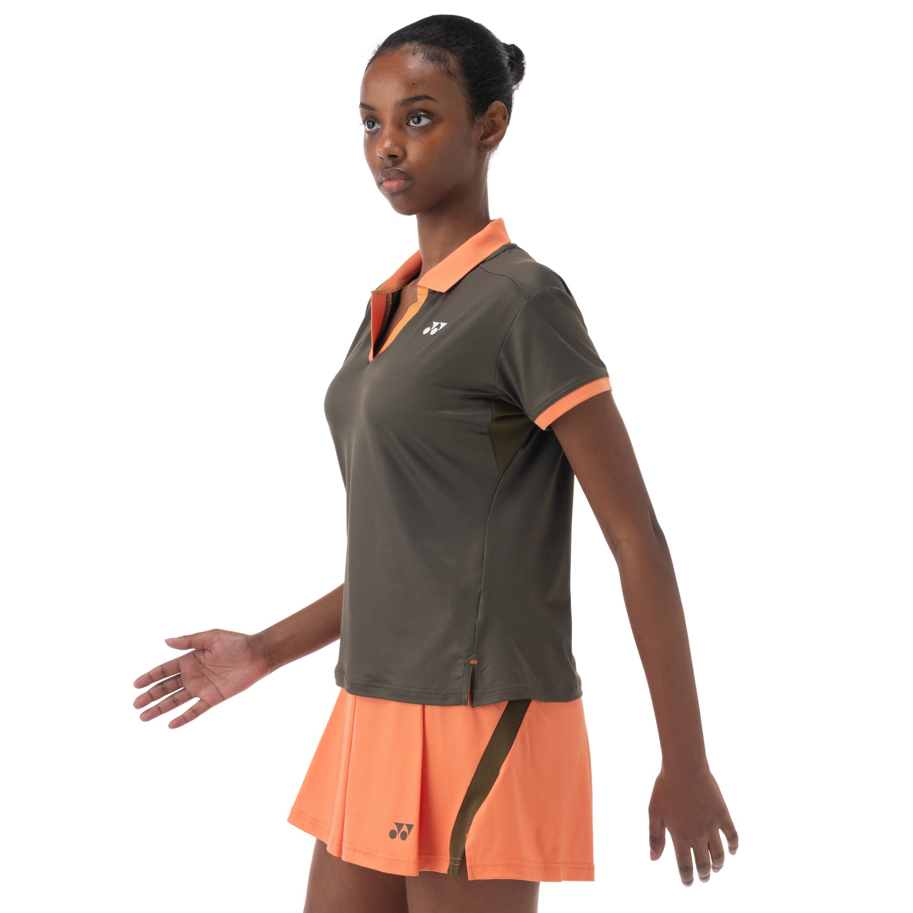 Yonex US Open 2025 Crew Neck Shirt Women - Brown