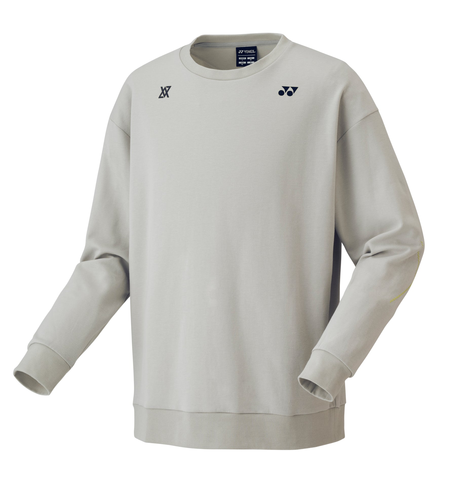 Yonex 30101YX Sweat Shirt Unisex - Grayish Beige - VA - Viktor Axelsen Collection