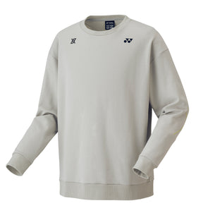 Yonex 30101YX Sweat Shirt Unisex - Grayish Beige - VA - Viktor Axelsen Collection