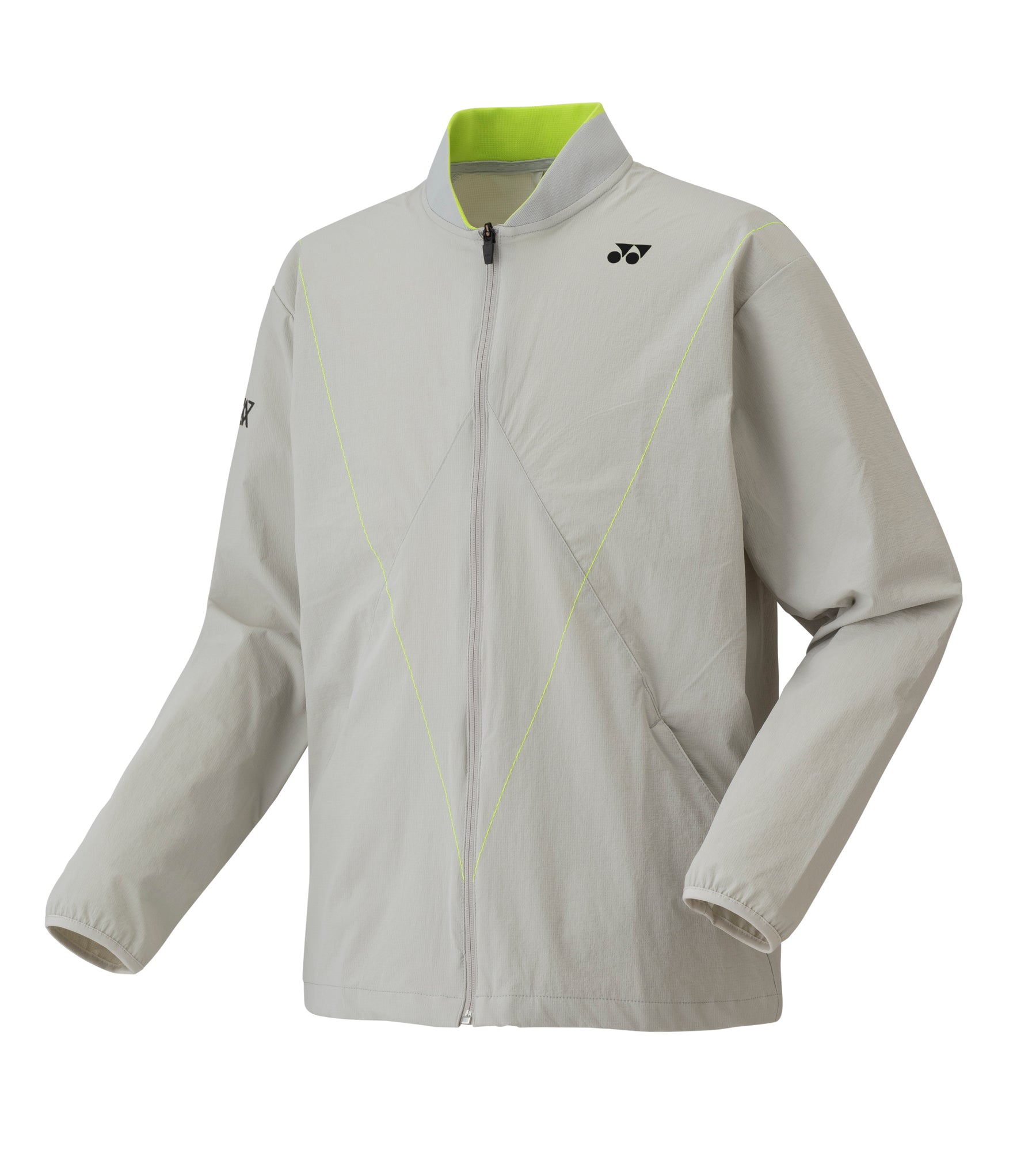 Yonex 50182YX Warm Up jacket Men - Grayish Beige - VA - Viktor Axelsen Collection
