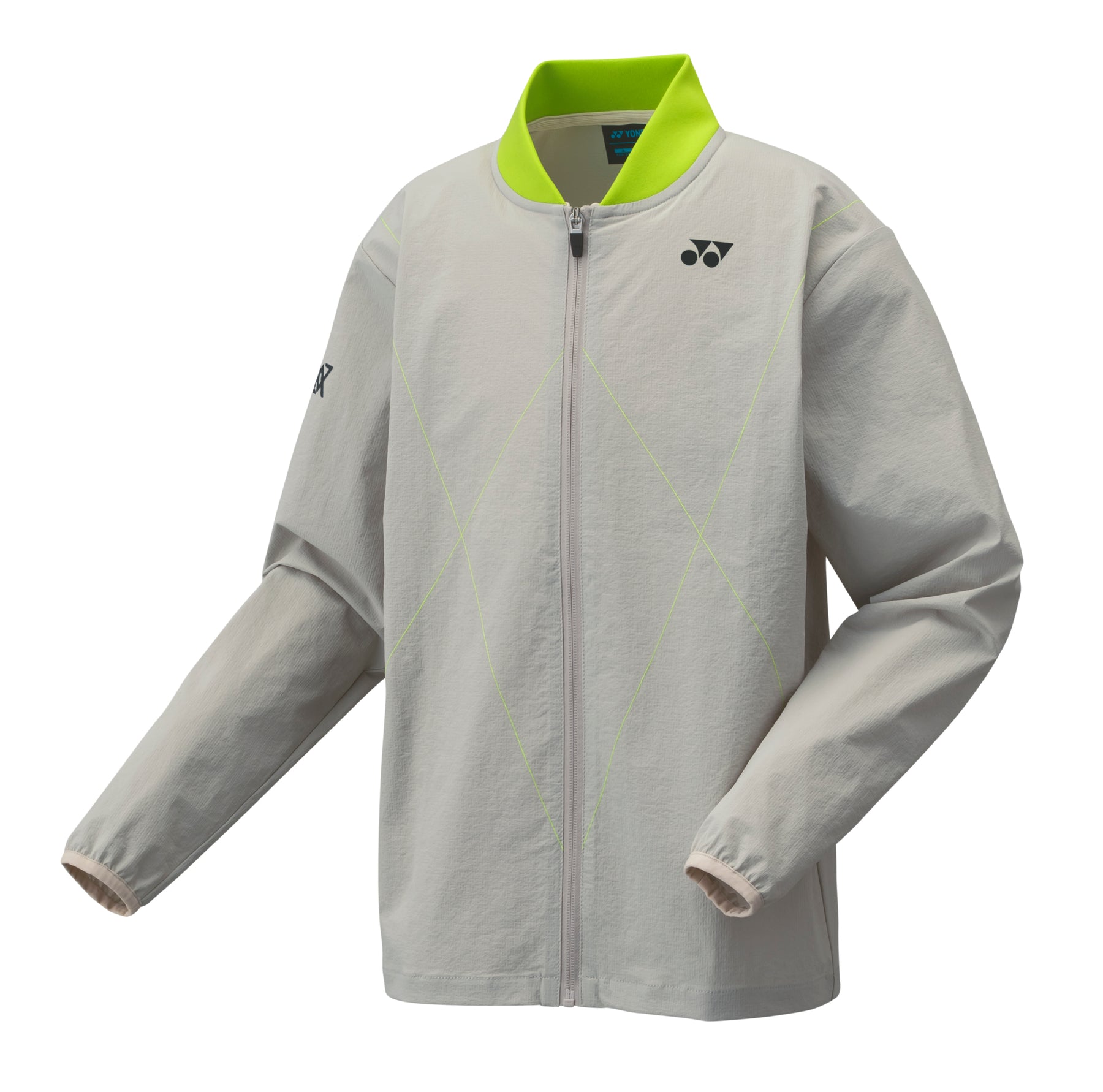 Yonex 50183JEX Warm Up Jacket Junior - Grayish Beige - VA - Viktor Axelsen Collection