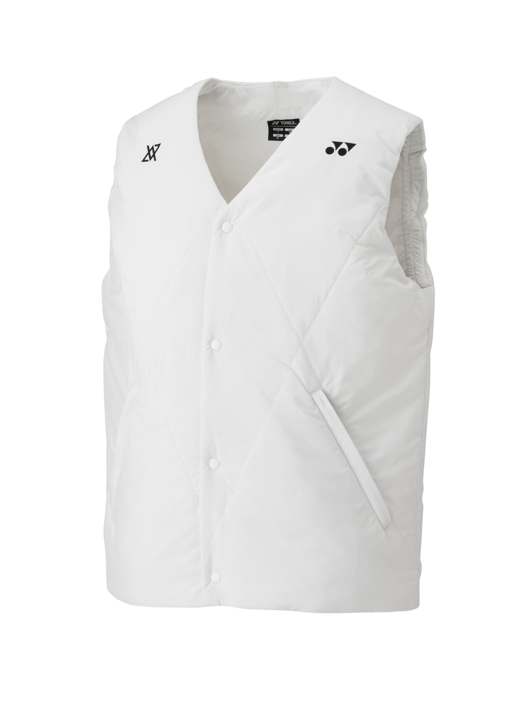 Yonex 90098EX Padded Vest Gilet Men - White - VA - Viktor Axelsen Collection