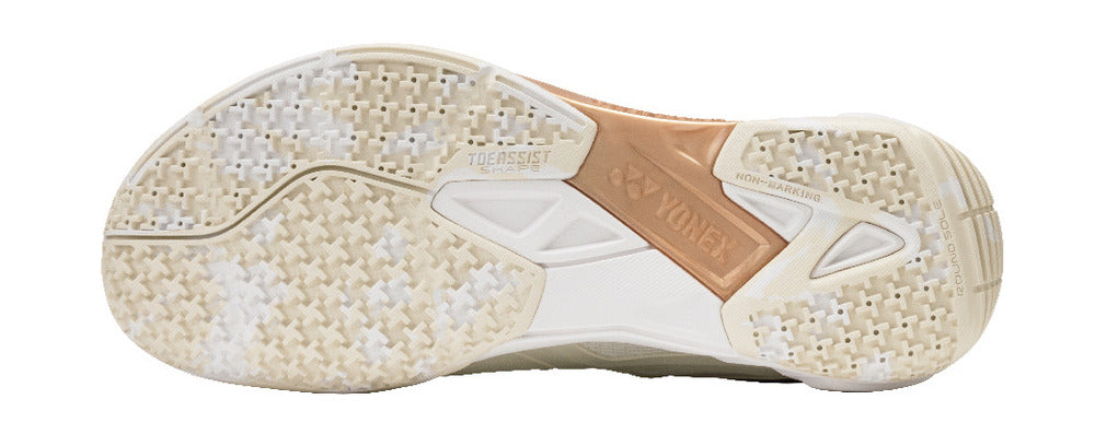 Yonex PC Cascade Drive Badminton Shoe Unisex - Light Beige Badminton Shoes Yonex