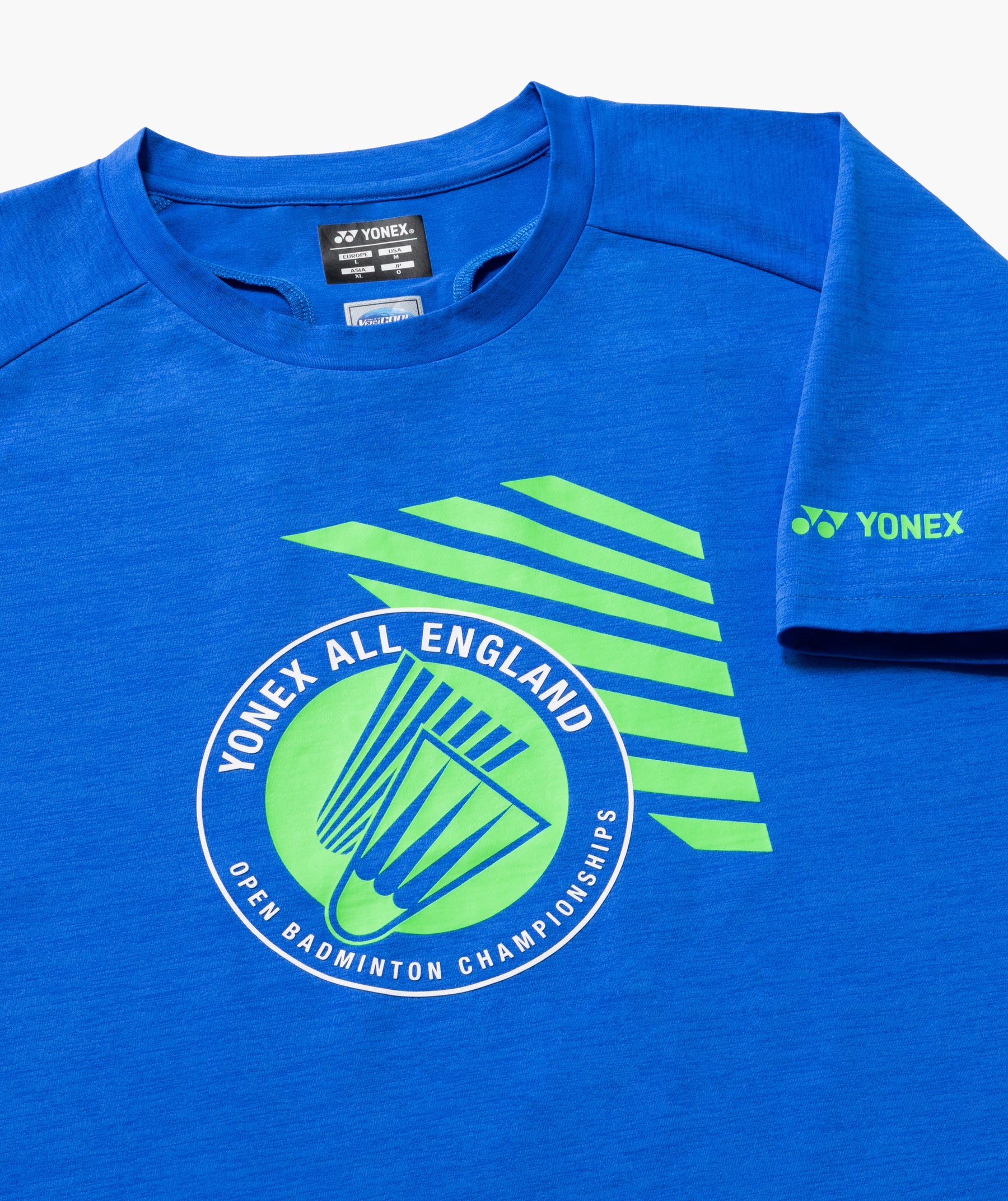 Yonex All England YOB26002EX Souvenir T-Shirt Unisex - Electric Blue Clothing Yonex
