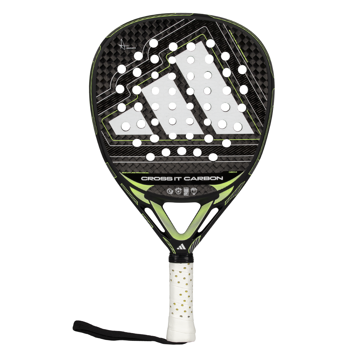 Adidas Cross It Carbon 2026 Padel Racket - Black/Lime