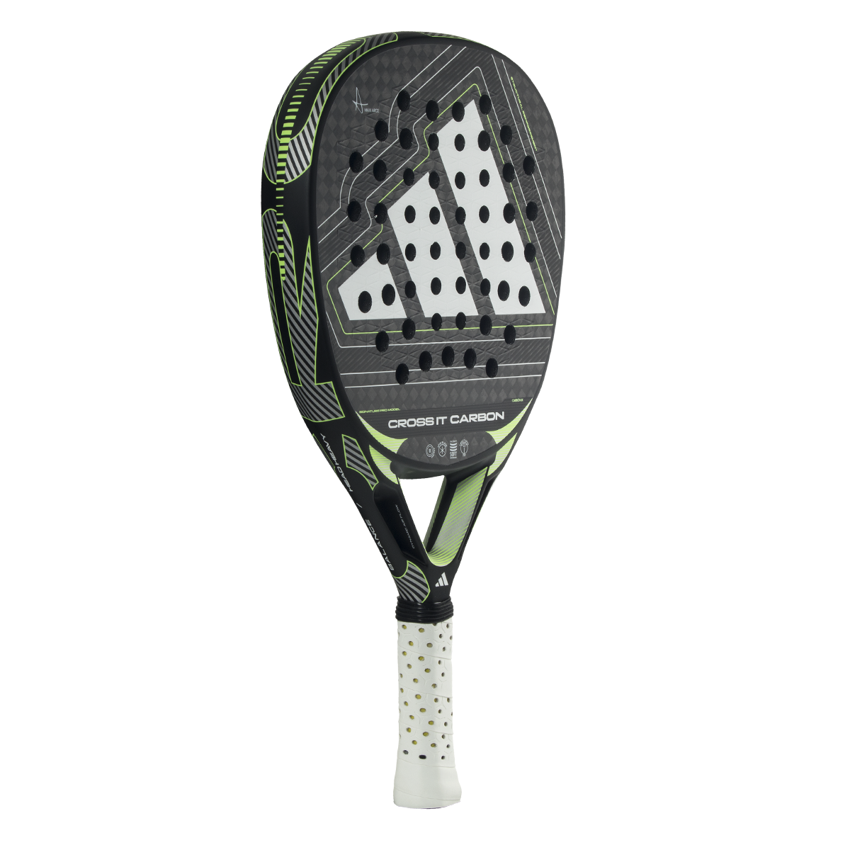 Adidas Cross It Carbon 2026 Padel Racket - Black/Lime
