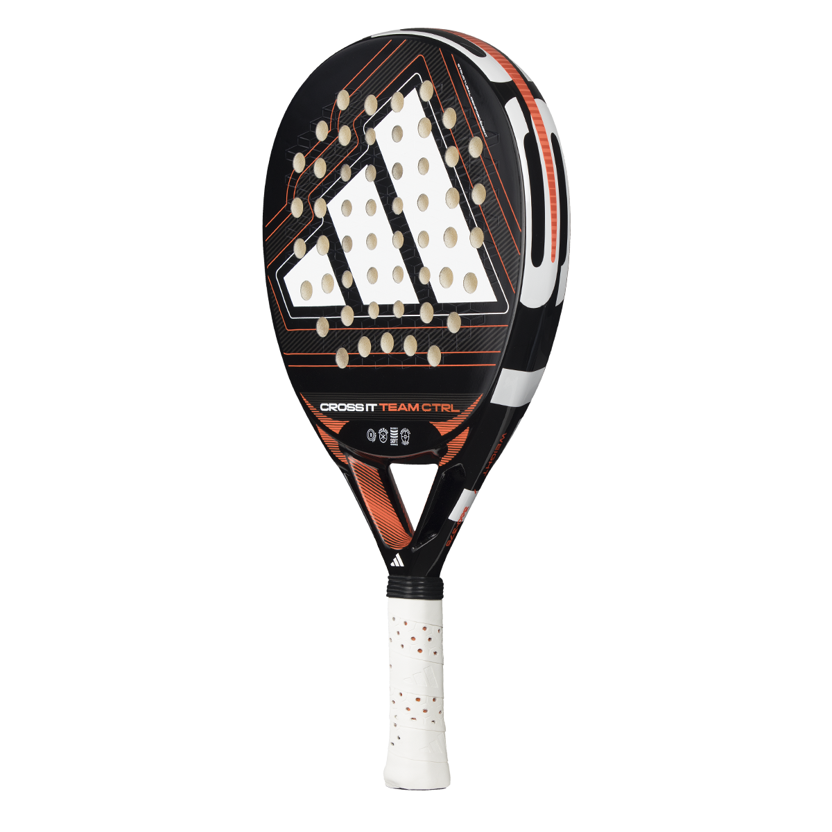 Adidas Cross It Team Ctrl 2026 Padel Racket - Black/White