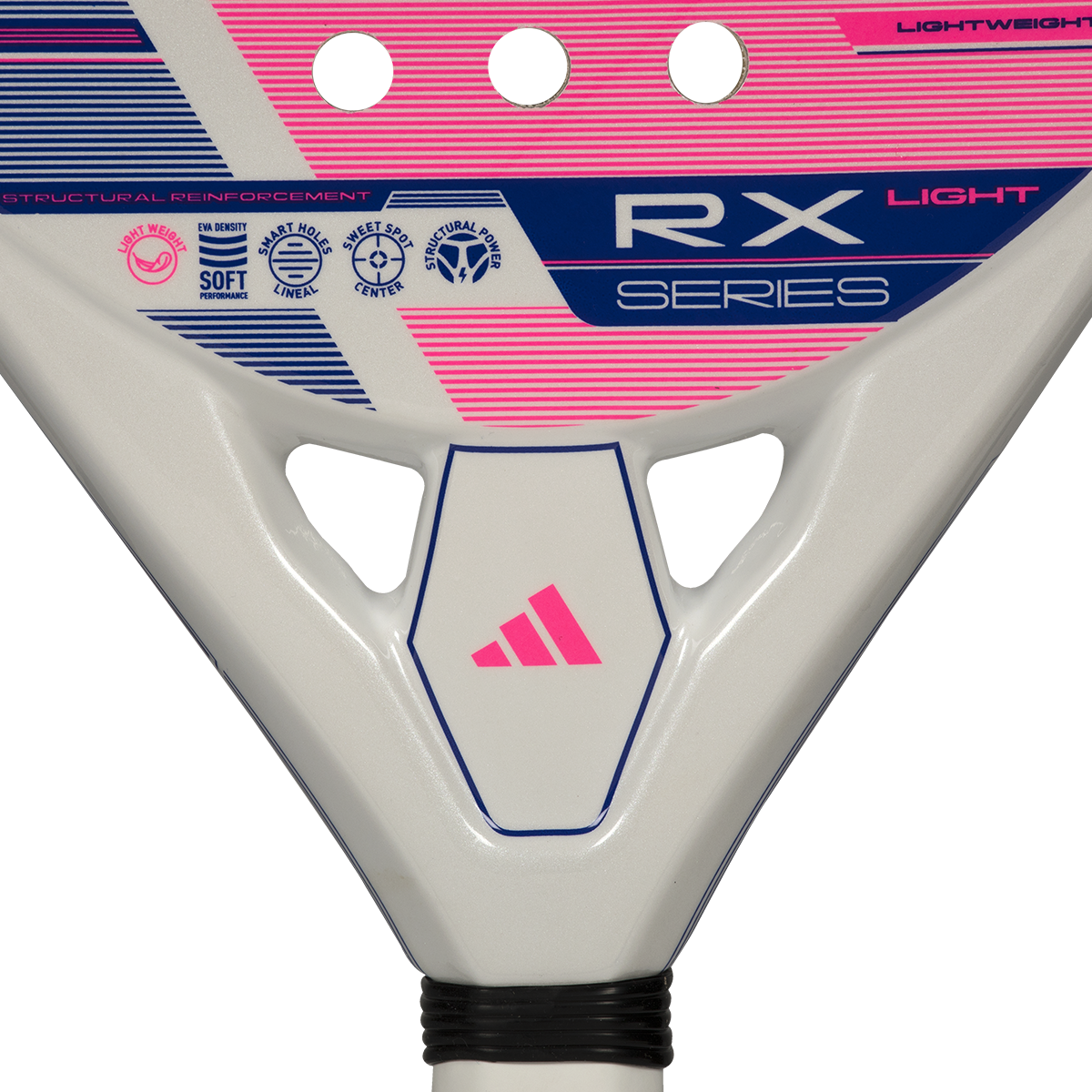 Adidas RX Series Light 2026 Padel Racket - White/Pink