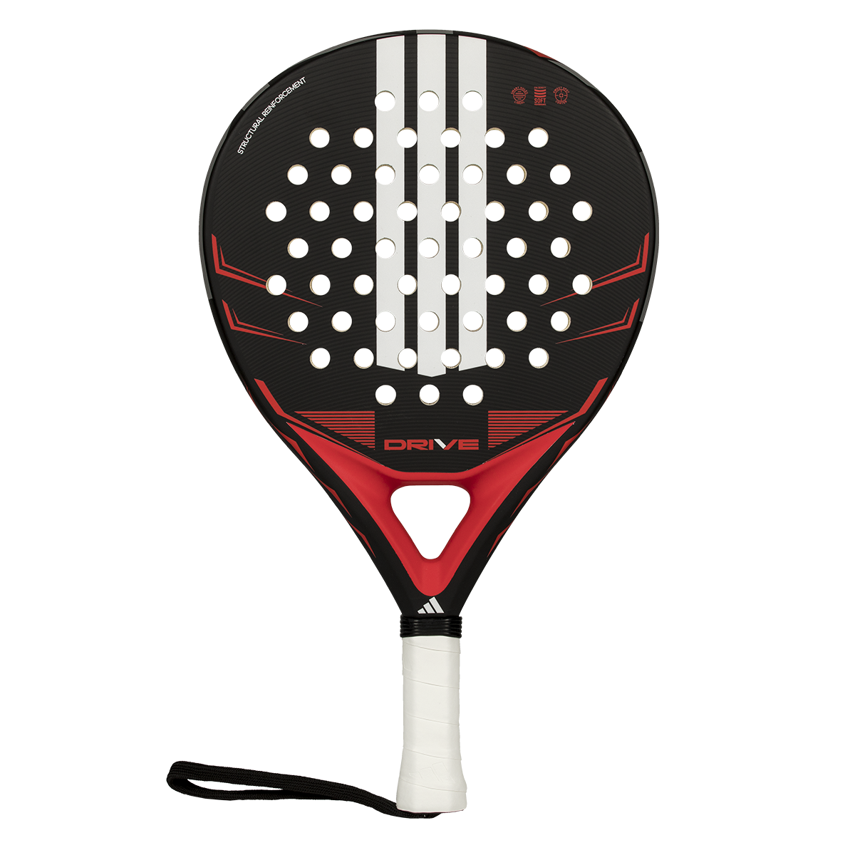 Adidas Drive Black 2026 Padel Racket - Black/Red