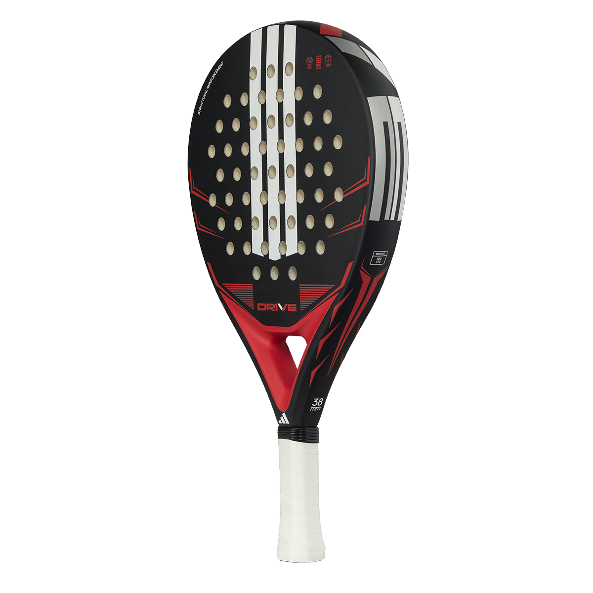 Adidas Drive Black 2026 Padel Racket - Black/Red